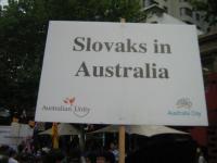 The Slovaks in Australia sign