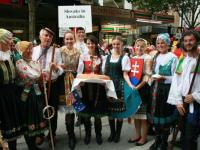 Slovaks in Australia wearing folklore costumes