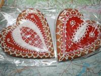 Heart shaped gingerbread