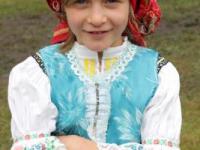 Girl wearing a traditional folklore costume